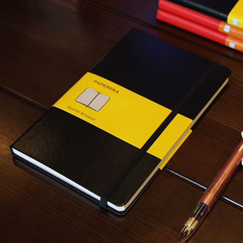 Journal Leather Hardcover - Classic office school 양장본 가죽 band