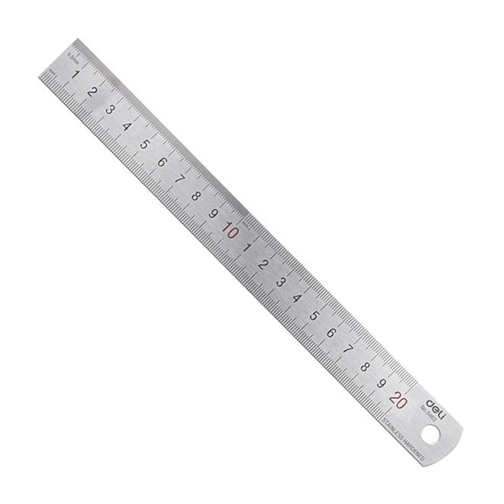 Stationery And Office Supply Stores - 델리 20cm 스테인레스 스틸 금속 직선