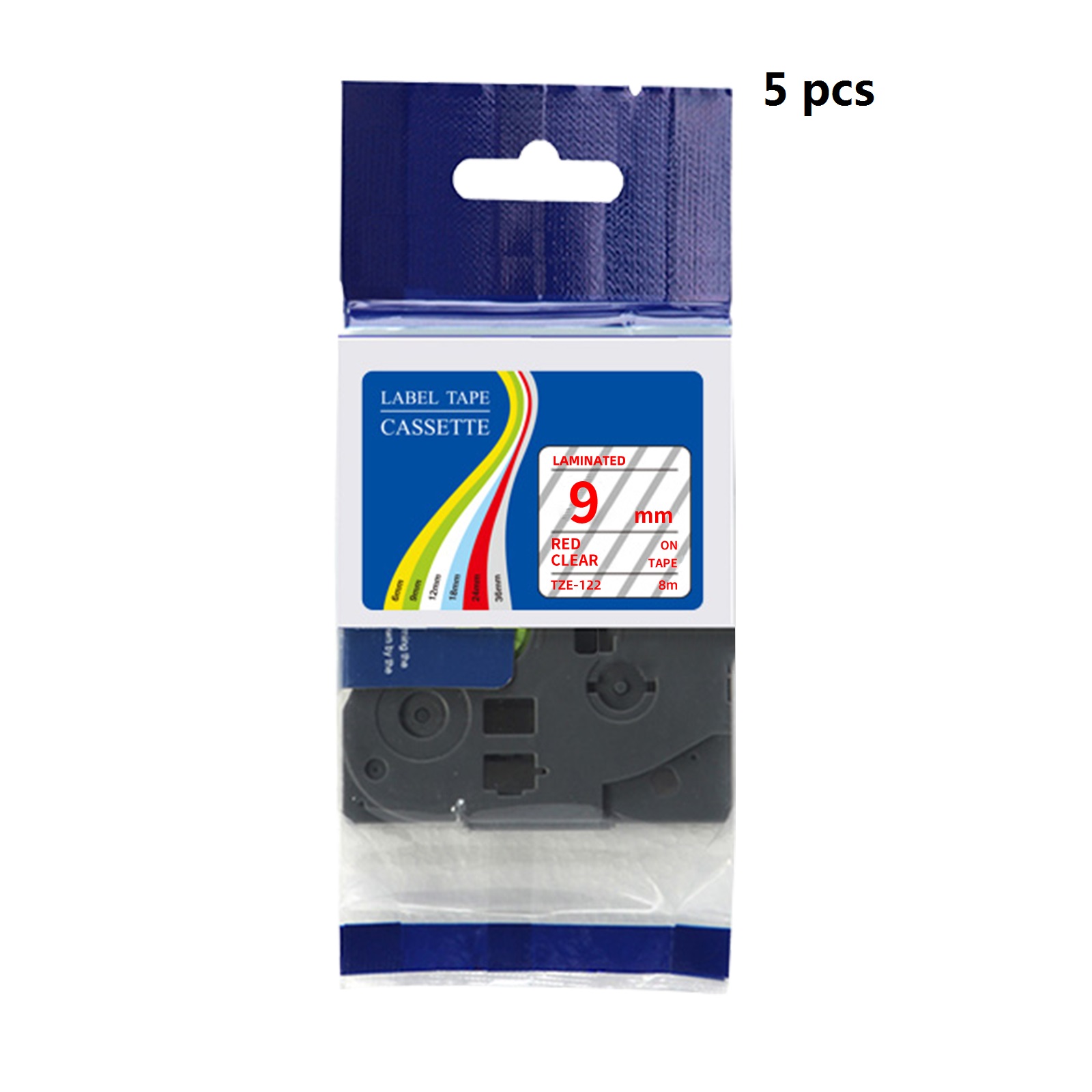 Label Printer Tape - 5개 호환 가능한 브라더 TZe 라미네이트