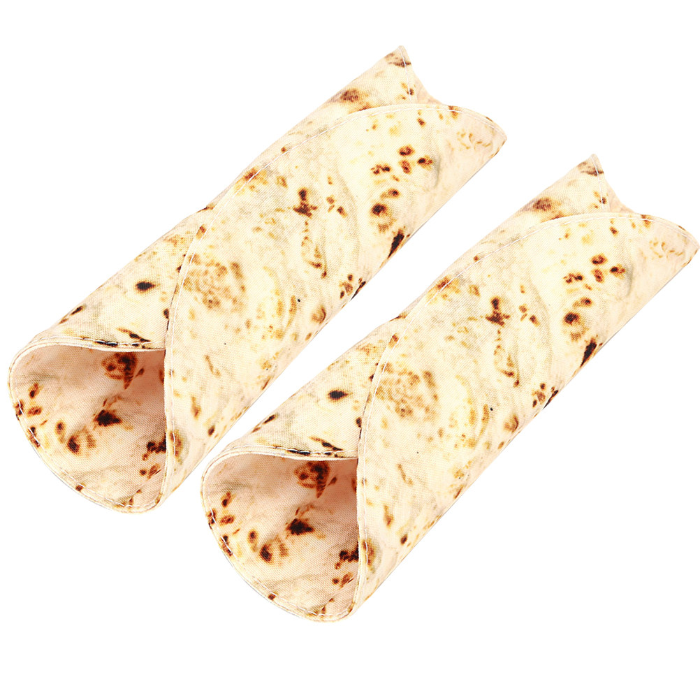 Pen Pouch Roll - 2개입 토르티야 패턴 캔버스 롤업 필통