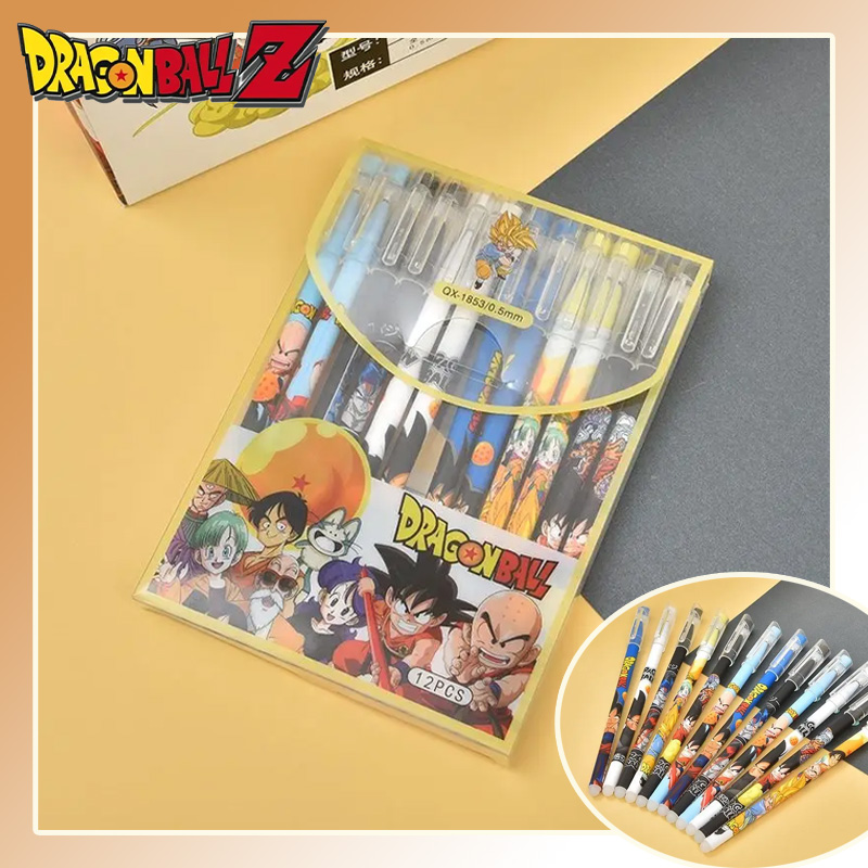 Office Supply Office Stationery Items - 12개/세트 드래곤볼 젤 펜 애니메이션 0.6mm