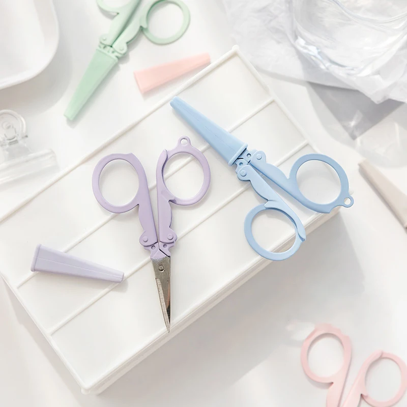 카와이 모란디 컬러 접이식 가위 휴대용 열쇠고리 미니  - Stationery And Office Supply Chain 리뷰 및 가격