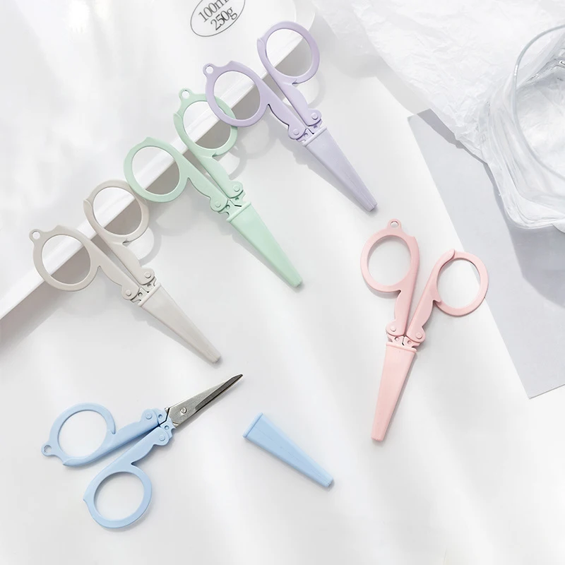 카와이 모란디 컬러 접이식 가위 휴대용 열쇠고리 미니  - Stationery And Office Supply Chain 리뷰 및 가격