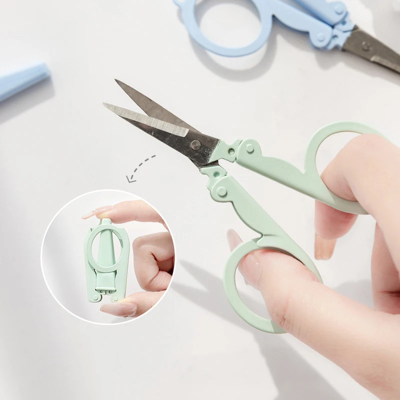 카와이 모란디 컬러 접이식 가위 휴대용 열쇠고리 미니  - Stationery And Office Supply Chain 리뷰 및 가격