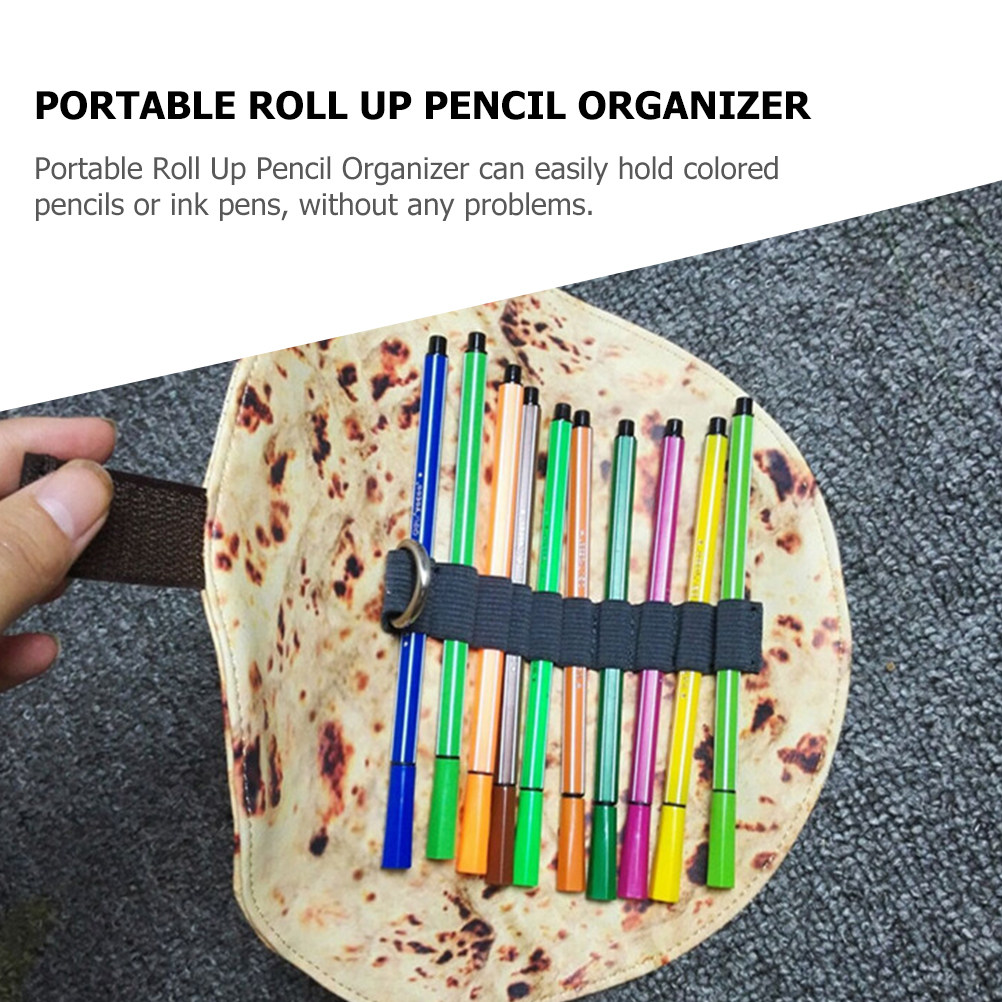 2개입 토르티야 패턴 캔버스 롤업 필통 휴대용 필기구  - Pen Pouch Roll 리뷰 및 가격