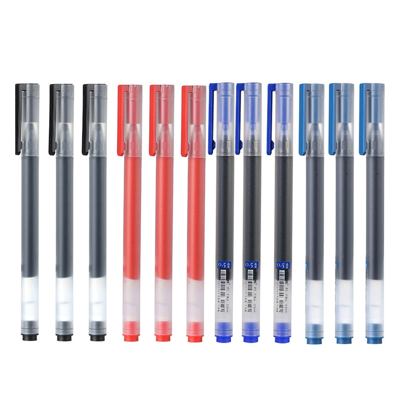 12/6 개/몫 젤 펜 0.5MM 잉크 슈퍼 내구성 로 - Office Stationery Supply Business 리뷰 및 가격