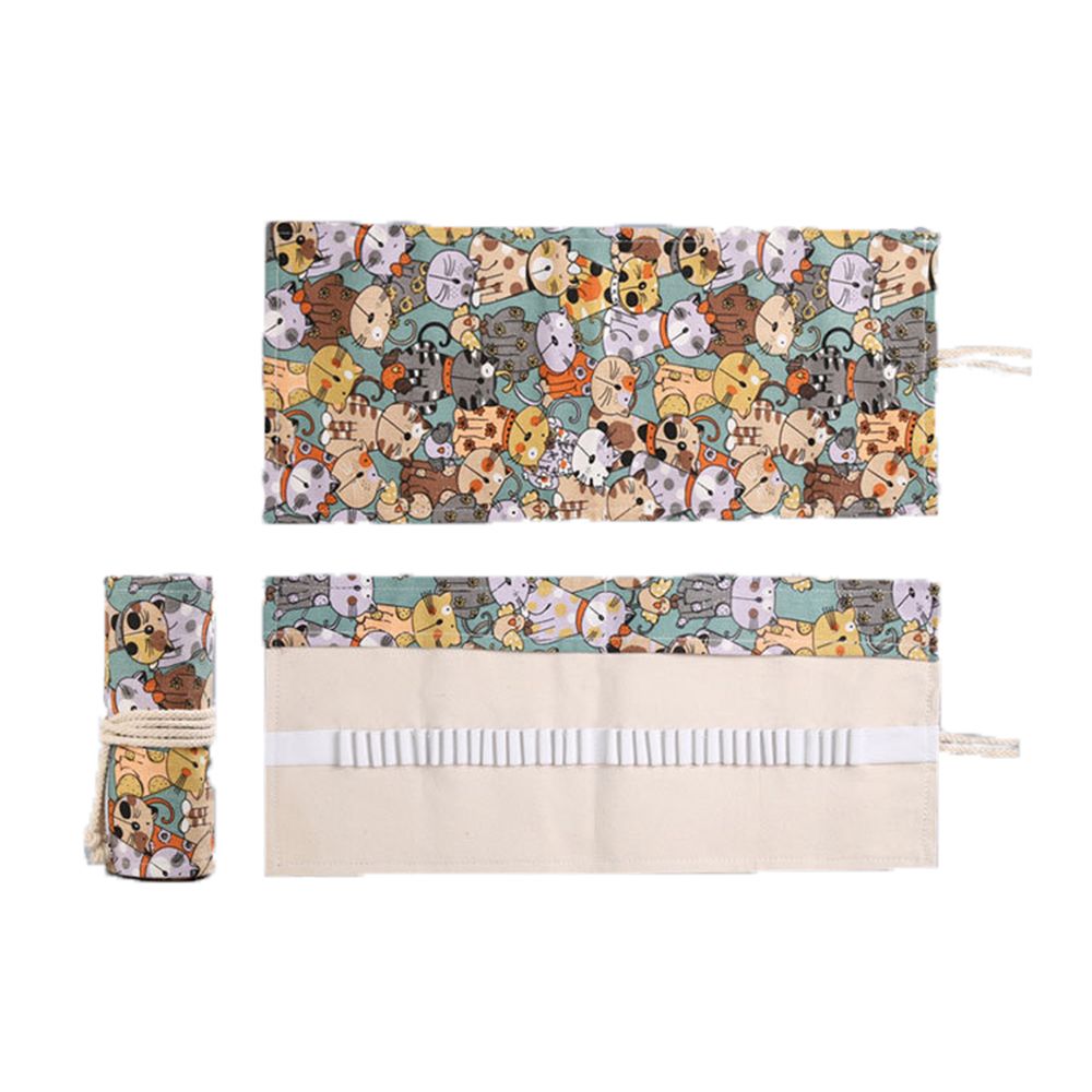 창의적인 소년 소녀 귀여운 고양이 롤 대용량 학용품 필 - Pen Pouch Roll 리뷰 및 가격